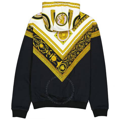 versace cornici print sizes|Versace Cornici Print Hooded Sweatshirt, Size Large .